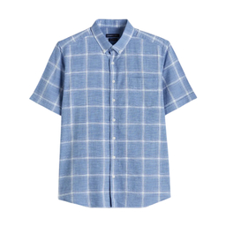 پیراهن آستین کوتاه مردانه ال سی وایکیکی مدل charder رنگ آبی