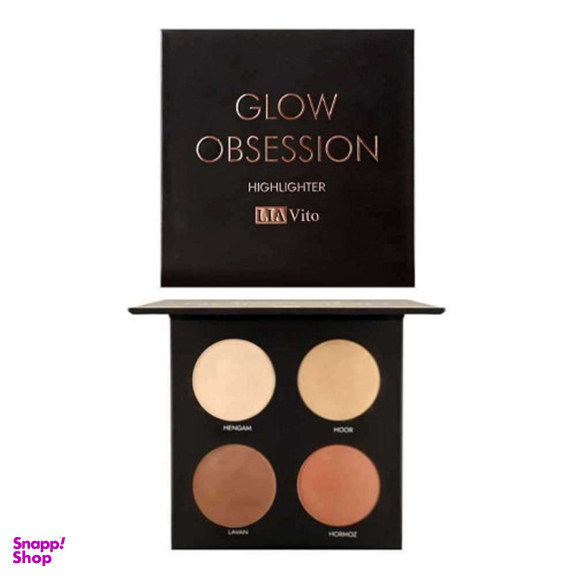 پالت هایلایتر لیا ویتو مدل Glow Obsession