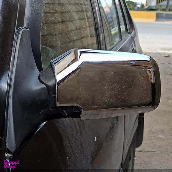 آینه جانبی خودرو قطعه سازان کبیر مدل AY-PRIDE-3010390 به همراه قاب مناسب پراید مجموعه 4 عددی