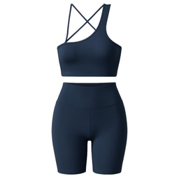 ست نیم تنه و شلوارک ورزشی زنانه ماییلدا مدل 5409-7106