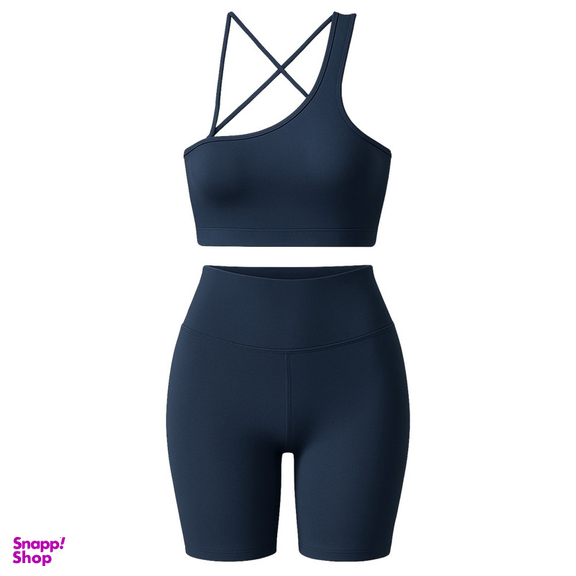 ست نیم تنه و شلوارک ورزشی زنانه ماییلدا مدل 5409-7106