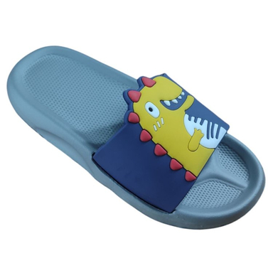 دمپایی بچگانه زیتون مدل داینو تا به تا کد 131414 رنگ طوسی