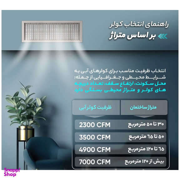 کولر آبی آبسال مدل AC35