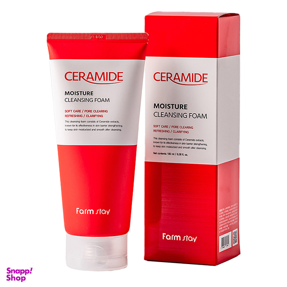 فوم شوینده صورت فارم استی مدل Ceramid حجم 180 میلی لیتر