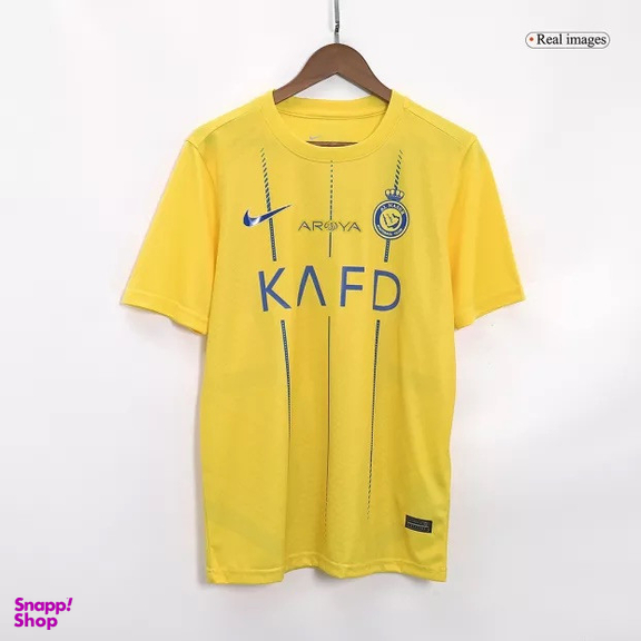 ست تیشرت و شلوارک ورزشی مردانه مدل النصر عربستان Home 2024