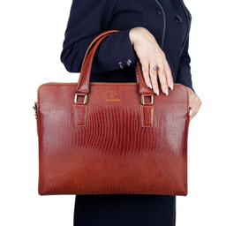 کیف اداری زنانه چرم بارز کد DZ66 LIZARD