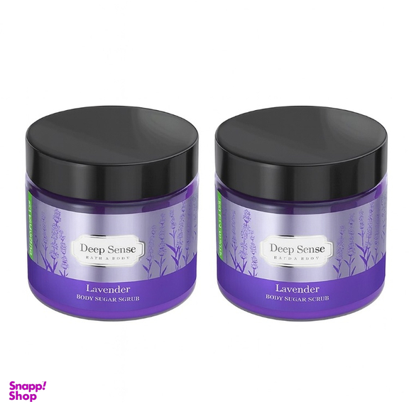 اسکراب بدن دیپ سنس مدل لوندر حجم 400 میلی‌ لیتر مجموعه 2 عددی