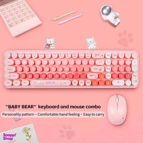 کیبورد و ماوس بی سیم مافی مدل Baby Bear