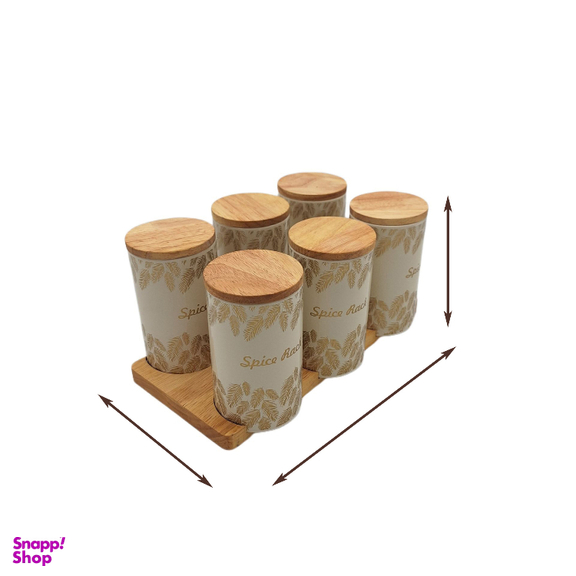 جای ادویه 7 پارچه سام ست طرح پر