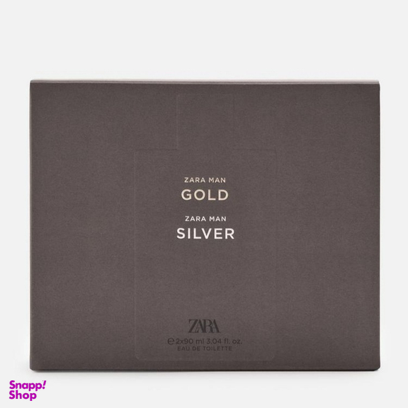 ادوتویلت مردانه زارا مدل Silver & Gold مجموعه 2 عددی