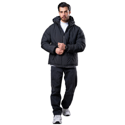 کاپشن مردانه مدل باکسی کد 2 رنگ مشکی