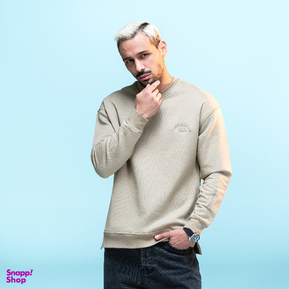 سویشرت زیگ مدل Louder رنگ سدری