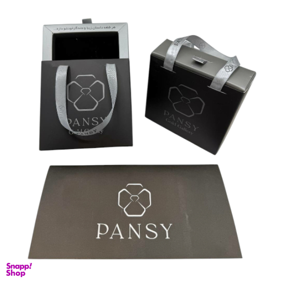 دستبند طلا 18 عیار زنانه پانسی مدل برگ کد M92031