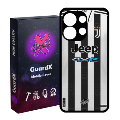 کاور گارد ایکس طرح یوونتوس مدل Glass10357 مناسب برای گوشی موبایل شیائومی Redmi Note 13 4G