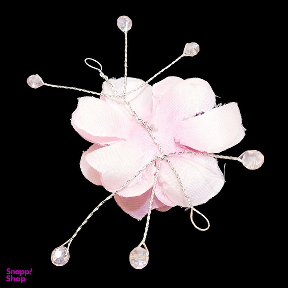 ریسه مو زنانه مدل تک گل کریستالی کد S-GK11