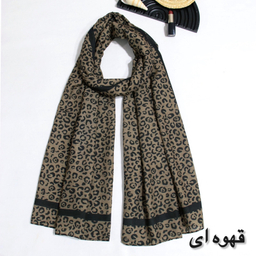 شال زنانه آنالیا مدل نخی مزونی پترن پلنگی کد ana-7071