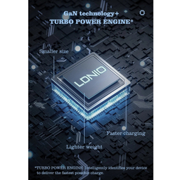 شارژر رومیزی الدینیو مدل GAN-6IN1-Q4010-140W