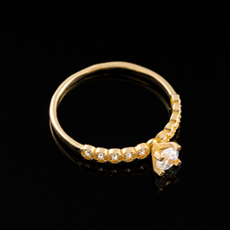 انگشتر طلا 18 عیار زنانه جواهری سون کد 2728