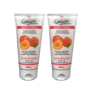 ماسک مو کالیون مدل هلو حجم 200 میلی لیتر مجموعه 2 عددی