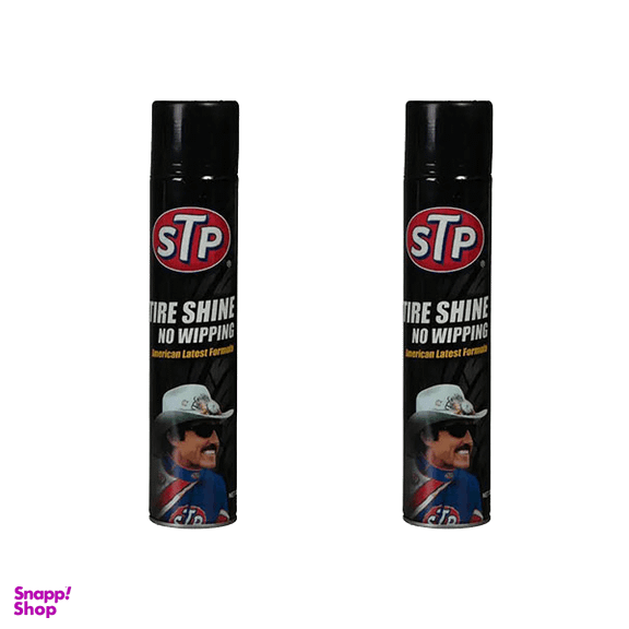 اسپری تمیز کننده لاستیک خودرو شاین اس تی پی حجم 650 میلی لیتر بسته 2 عددی