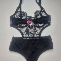 لباس خواب زنانه نوشه پوش مدل توری فنردار کد 90007