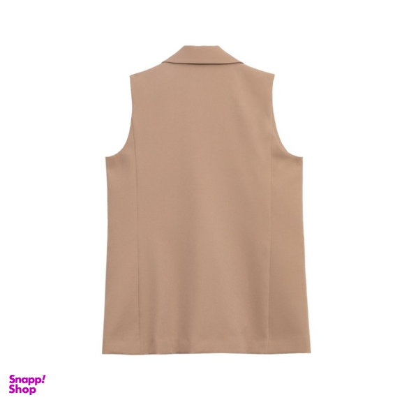 جلیقه رسمی زنانه برنس مدل نوژه رنگ نسکافه ای