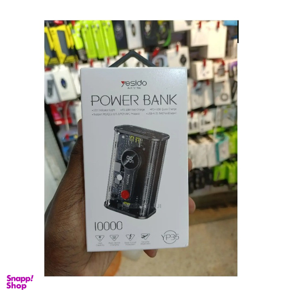 پاوربانک یسیدو مدل YP-35 ظرفیت 10000 میلی آمپر ساعت