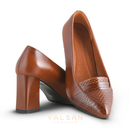 ست کیف و کفش زنانه چرم یلسان مدل لیندا کد TARA-MRV-912-ASL