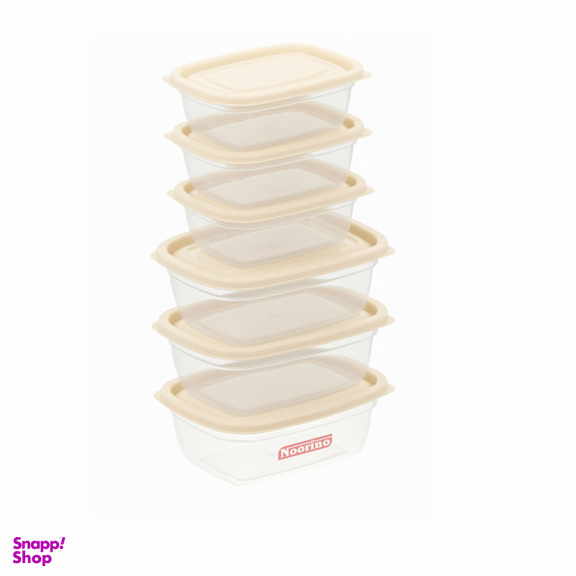 ظرف نگهدارنده نورینو مدل ساحل مجموعه 6 عددی