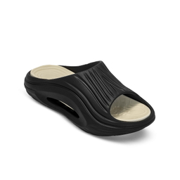 دمپایی زنانه شیما مدل اسپرینگ رنگ مشکی کرم