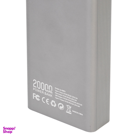 پاوربانک هیسکا مدل QI-208PD ظرفیت 20000 میلی آمپر ساعت