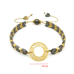 دستبند طلا 18 عیار زنانه کاپانی مدل kb026