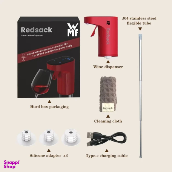 دستگاه پمپ نوشیدنی هوشمند دبلیو ام اف مدل Redsack WP-007