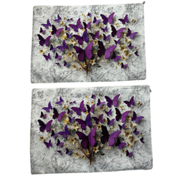 روبالشی طرح پروانه کد 312 مجموعه 2 عددی