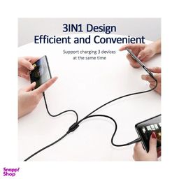 کابل تبدیل USB به Type-C/Lightning/USB-C یوسمز مدل US-SJ374 U38 طول 1 متر