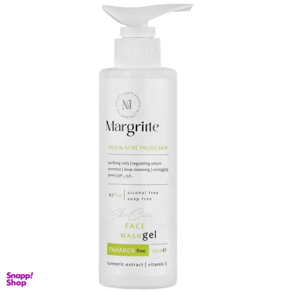 ژل شستشو صورت مارگریت مدل Acne Prone مناسب پوست چرب حجم 200 میلی لیتر