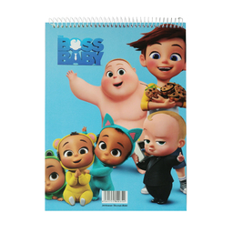دفتر نقاشی 80 برگ میکرو مدل Boss Baby