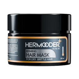 ماسک مو هرمودر مدل SOY PROTEIN مناسب موهای خشک و آسیب دیده حجم 300 میلی لیتر