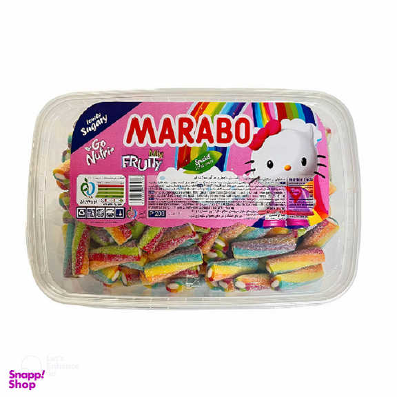 پاستیل لقمه ای پیچشی مارابو وزن 800 گرم