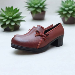 کفش رسمی زنانه کد 832 رنگ قهوه‌ای