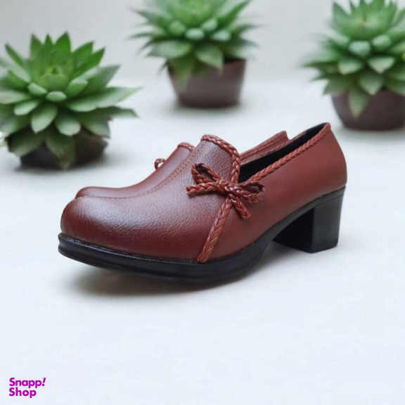 کفش رسمی زنانه کد 832 رنگ قهوهای