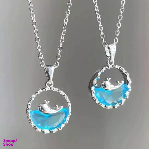 گردنبند زنانه مدل وال و دریا کد 033
