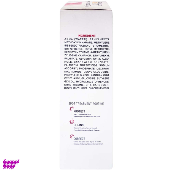 فلوئید ضد آفتاب SPF50 سیسپرسا مدل Power Bright حجم 50 میلی لیتر بسته 2 عددی