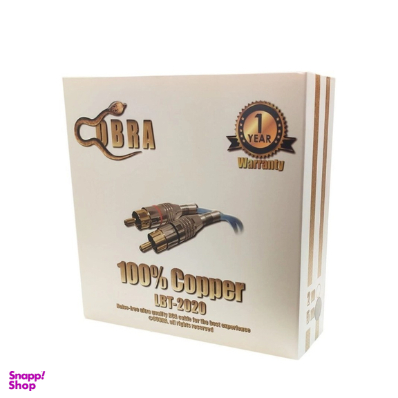 کابل آمپلی فایر تمام مس خودرو کبری مدل LBT-2020 بسته 2 عددی