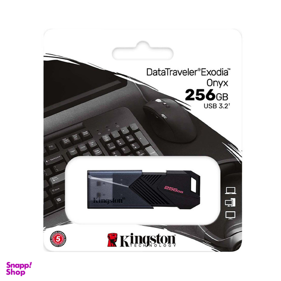 فلش مموری کینگستون مدل DT Exodia Onyx ظرفیت 256 گیگابایت