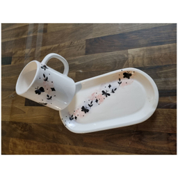 ست ماگ و زیرماگی سرامیکی طرح فرشته