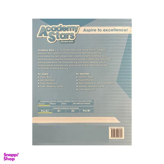 کتاب academy stars starter pupils and alphabet اثر جمعی از نویسندگان انتشارات رهنما دو جلدی