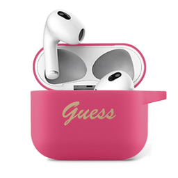 کاور سیلیکونی ایرپاد سی جی موبایل مدل Guess Silicone Case مناسب Apple Airpods 3