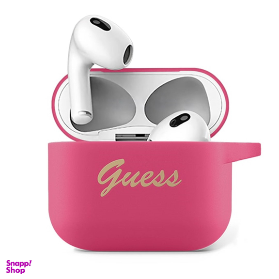 کاور سیلیکونی ایرپاد سی جی موبایل مدل Guess Silicone Case مناسب Apple Airpods 3