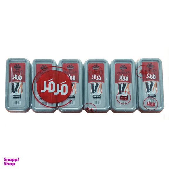 واکس کفش بی رنگ مرمر مدل 2080 به همراه ابری مگا مرمر بی رنگ و بوگیر کفش